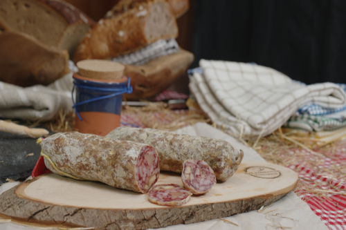 Original französische Salami mit Kastanien