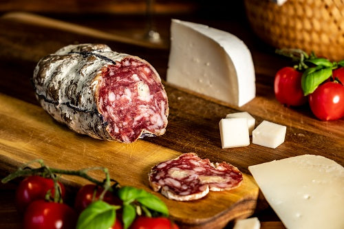 Original französische Salami mit Le Caprin-Käse (Ziegenkäse)