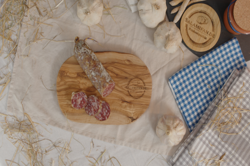 Originial französische Salami mit Knoblauch