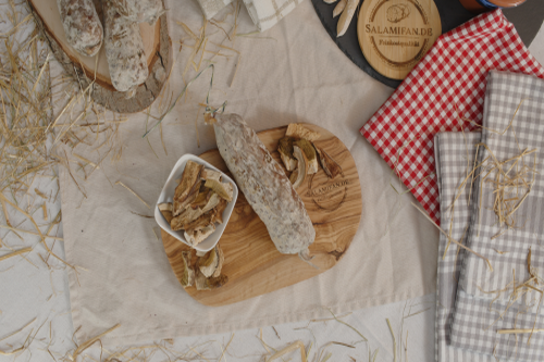 Originial französische Salami mit Steinpilzen