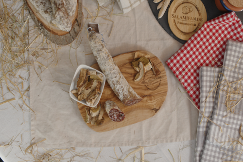 Originial französische Salami mit Steinpilzen
