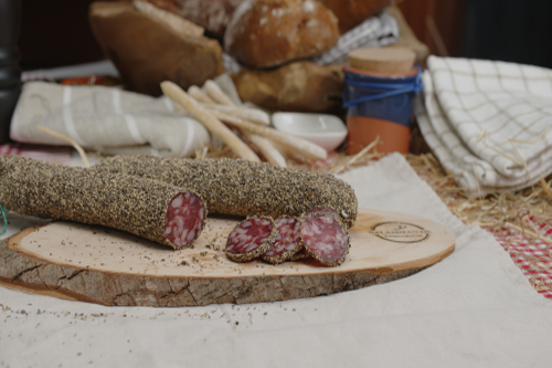 Originial französische Salami mit Pfeffer (Pikant)