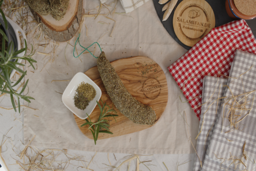 Originial französische Salami mit Kräuter der Provence