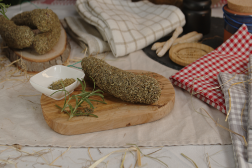 Originial französische Salami mit Kräuter der Provence