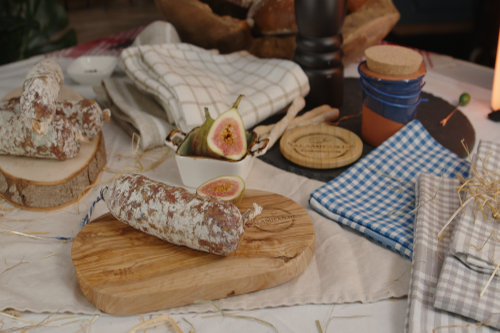 Originial französische Salami mit Feigen