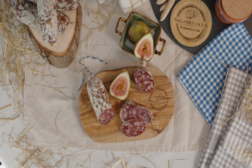 Originial französische Salami mit Feigen