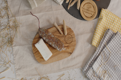 Originial französische Salami mit Ziegenkäse