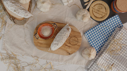 Original italienische Bio-Salami mit Knoblauch ca. 160g