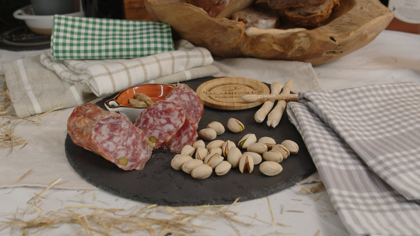 Original italienische Salami mit Pistazien