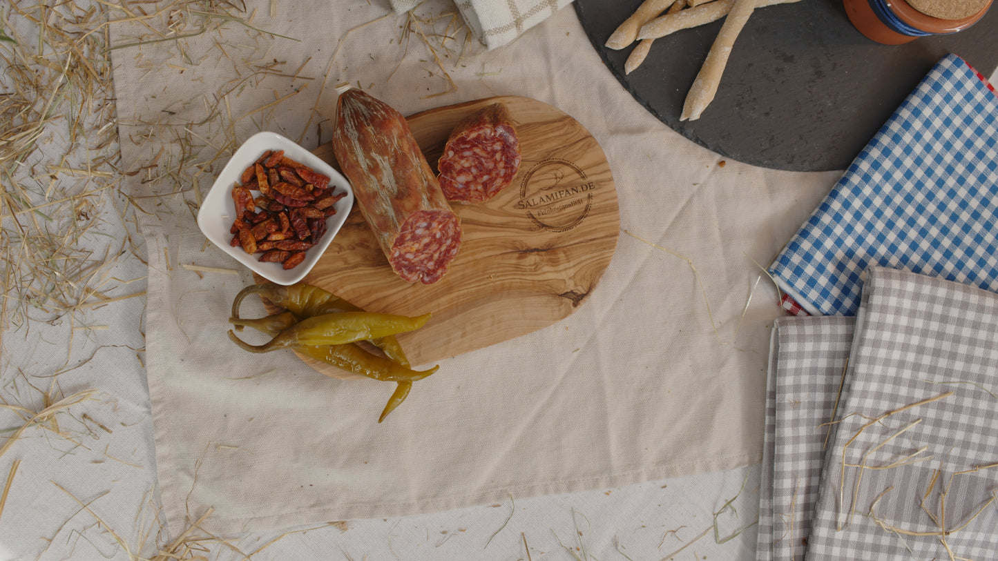Original italienische Salami Peperoncino (scharf)