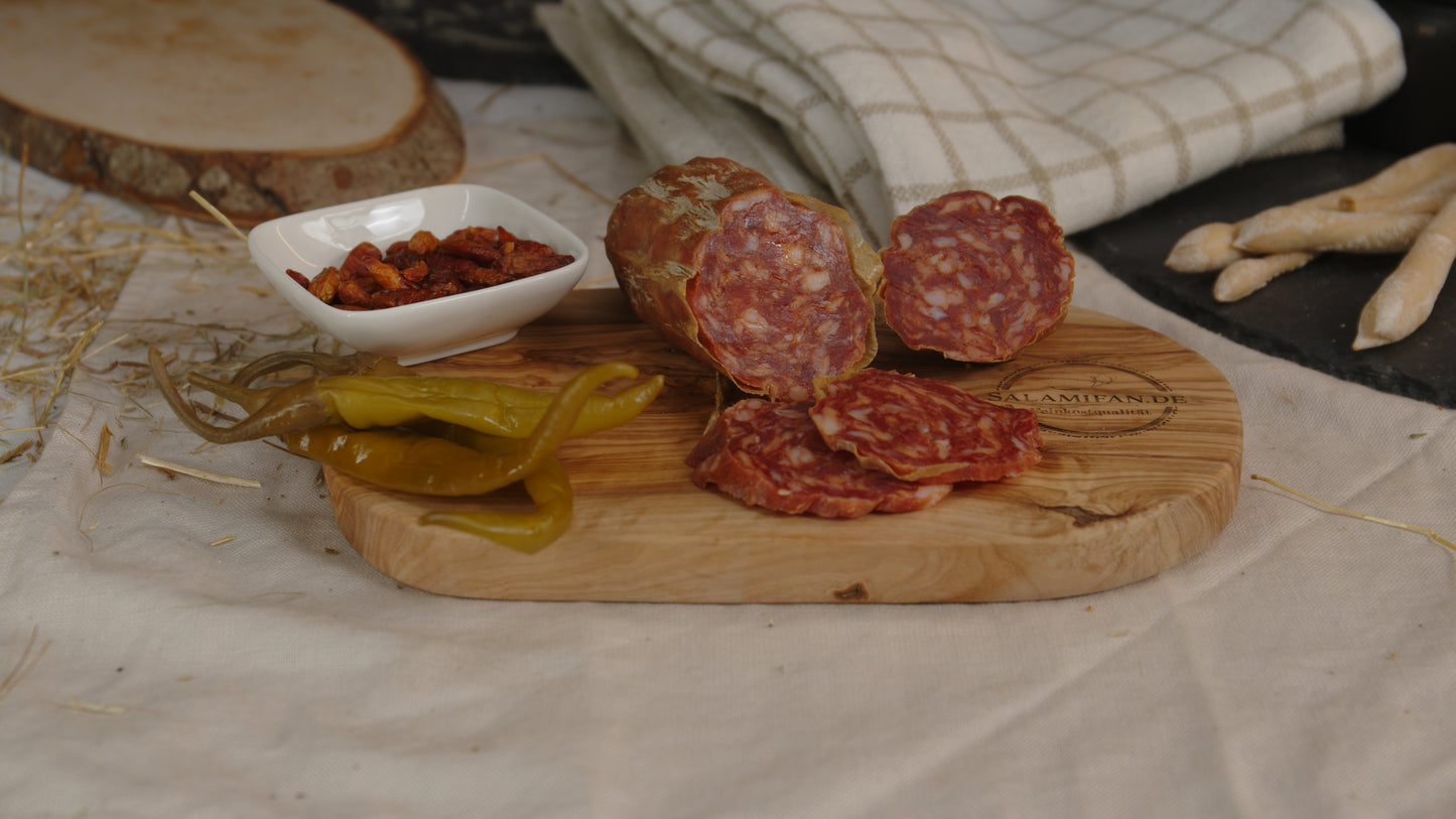 Original italienische Salami Peperoncino (scharf)